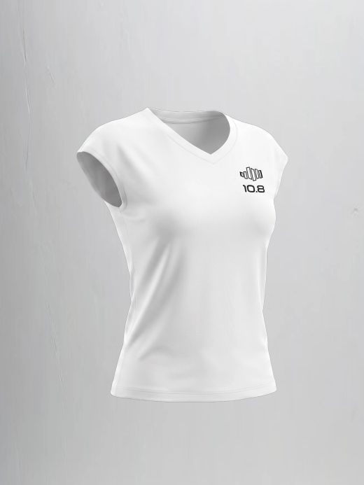 10.8 Core V T-Shirt White